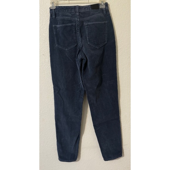 BDG Urban Outfitters Corduroy High Waisted Mom Jeans Blue Women's Pants - Picture 2 of 10